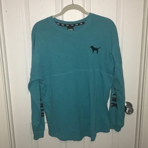 VS Pink Bling Oversized Long Sleeve